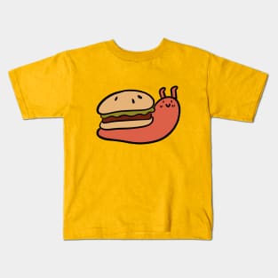 Hamburger Snail Kids T-Shirt